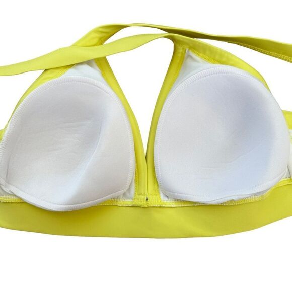 Kona Sol~Striped Tie Bikini Top ~adjustable straps~sewn in padding ~size X (14W) - Picture 3 of 7